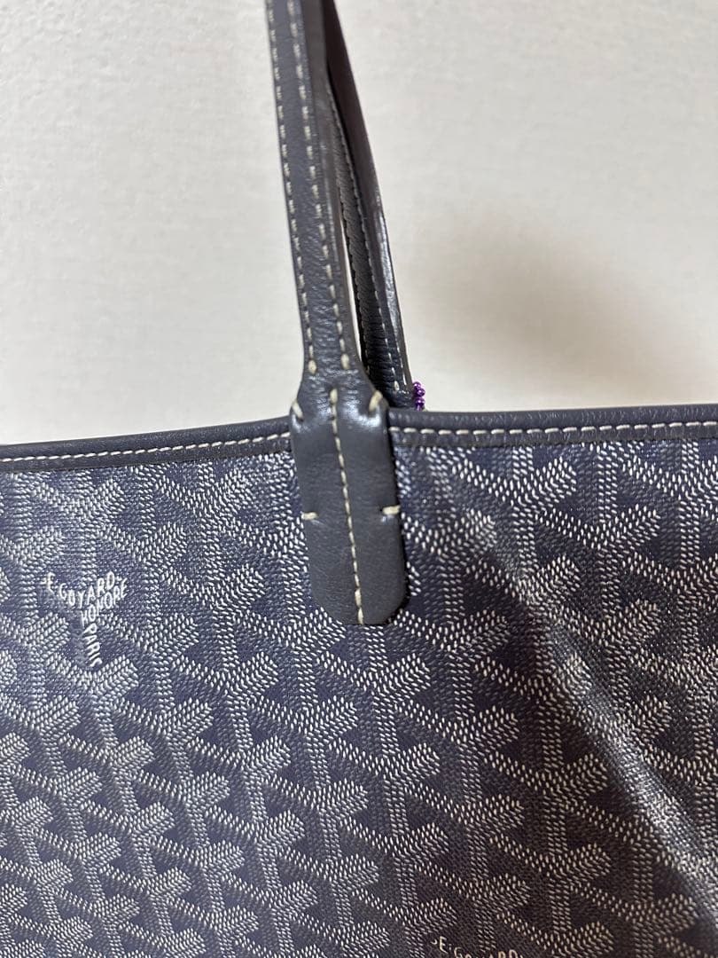 ゴヤール サンルイ PM グレー トートバッグ
