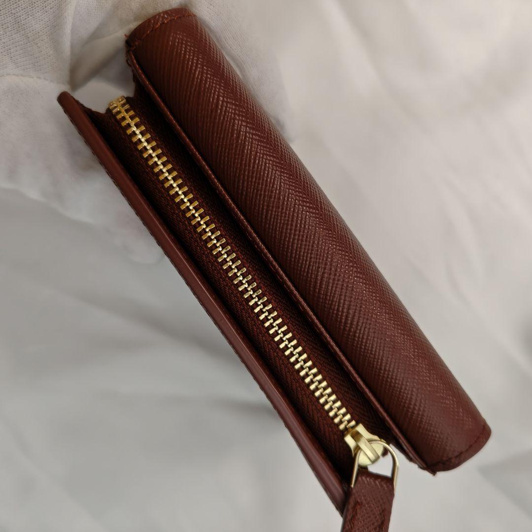 未使用級　agnes b. 三つ折り財布 　アニエスベー　ブラウン