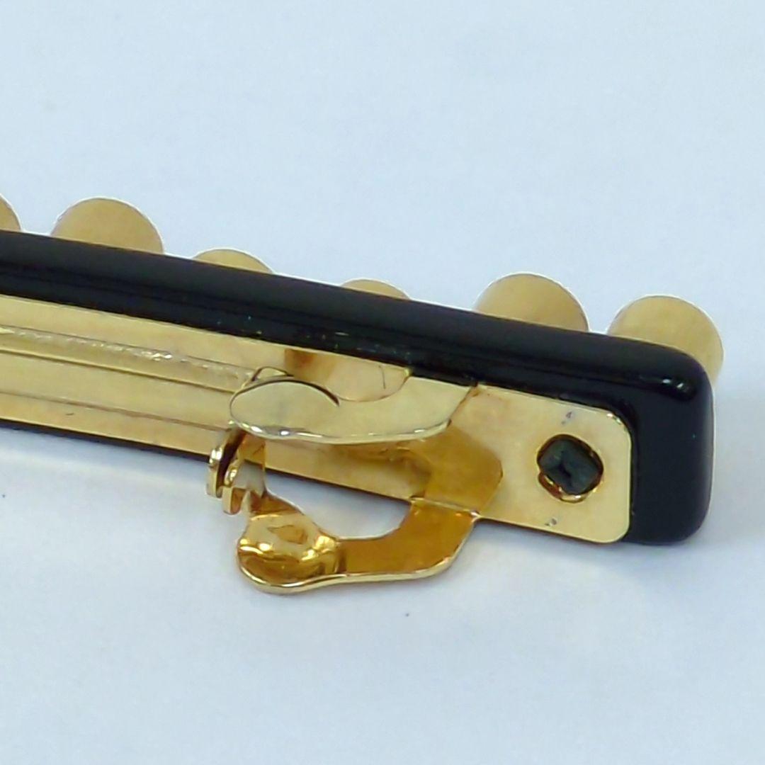 アレクサンドルドゥパリ ヘアピン ライトブラウン グレー系 ラインストーン