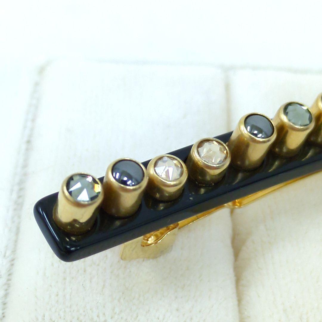 アレクサンドルドゥパリ ヘアピン ライトブラウン グレー系 ラインストーン