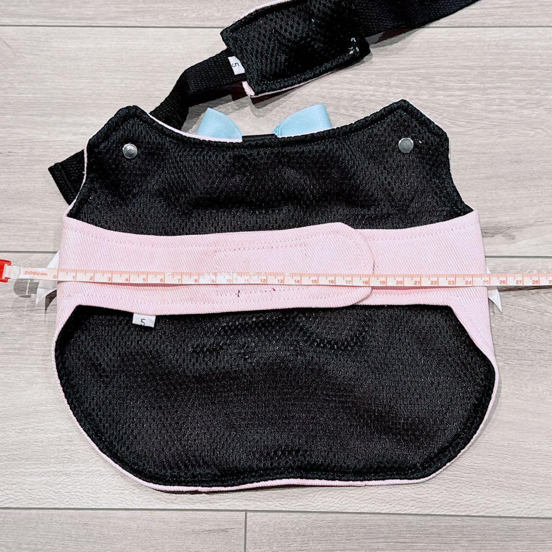 〆DAZI 犬用ハーネス、調整可能なベルクロデニム犬用ハーネス（小型犬用）