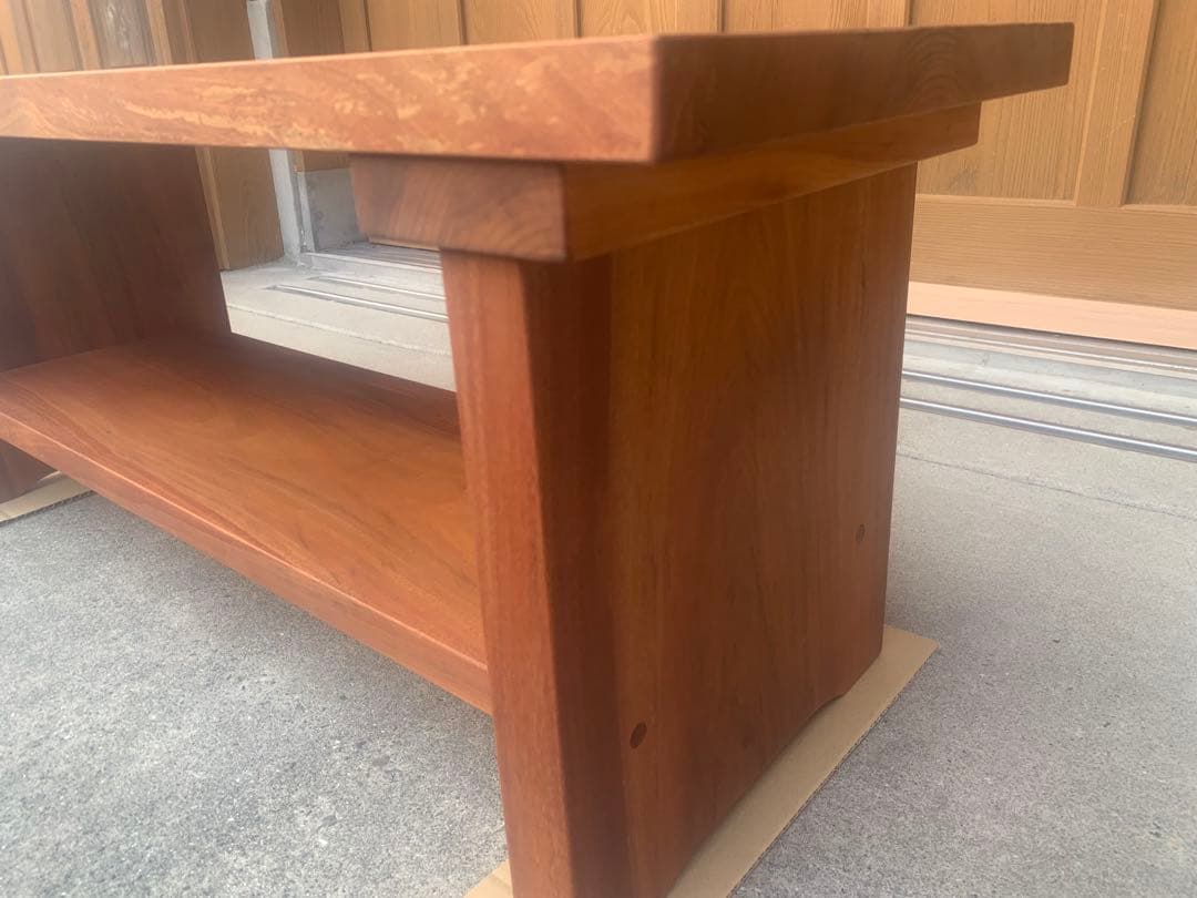 B﨓の木(タブ)サイドテーブル、TVボード、飾り棚〜重厚、高級感⤴️【MUKU】