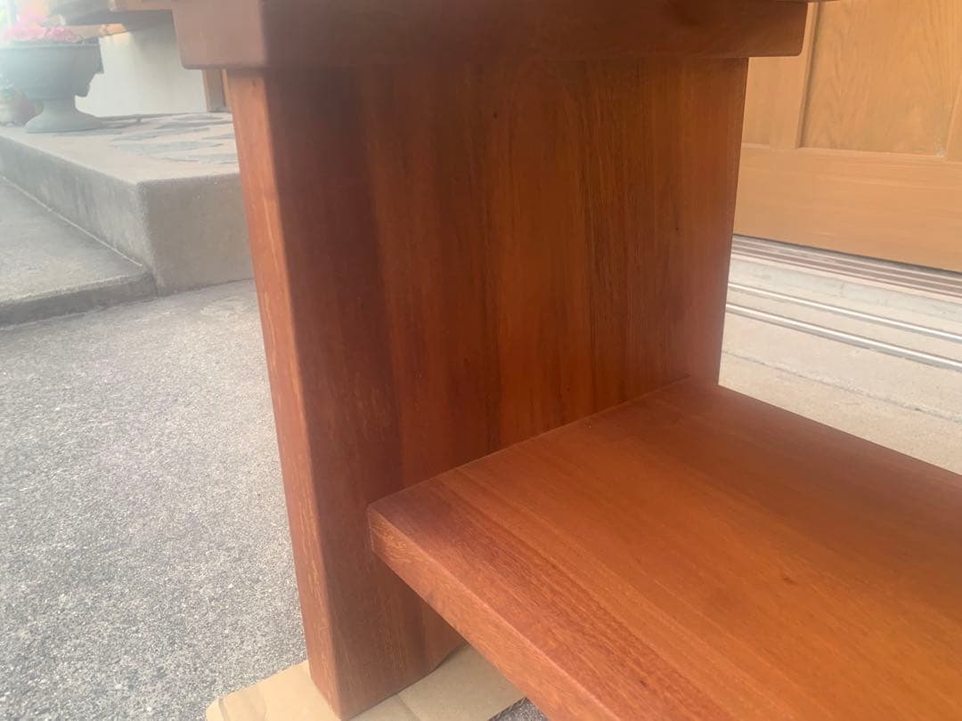 B﨓の木(タブ)サイドテーブル、TVボード、飾り棚〜重厚、高級感⤴️【MUKU】