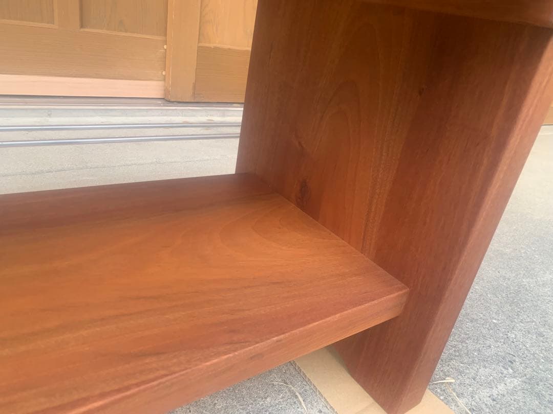 B﨓の木(タブ)サイドテーブル、TVボード、飾り棚〜重厚、高級感⤴️【MUKU】