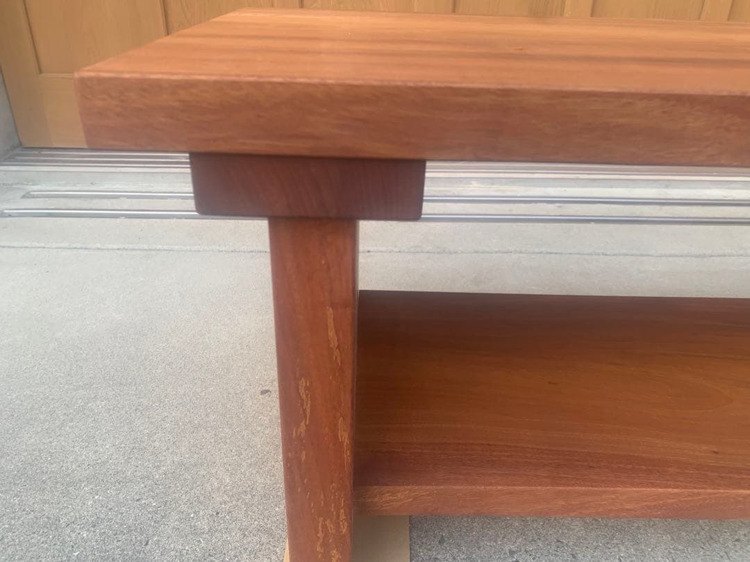 B﨓の木(タブ)サイドテーブル、TVボード、飾り棚〜重厚、高級感⤴️【MUKU】