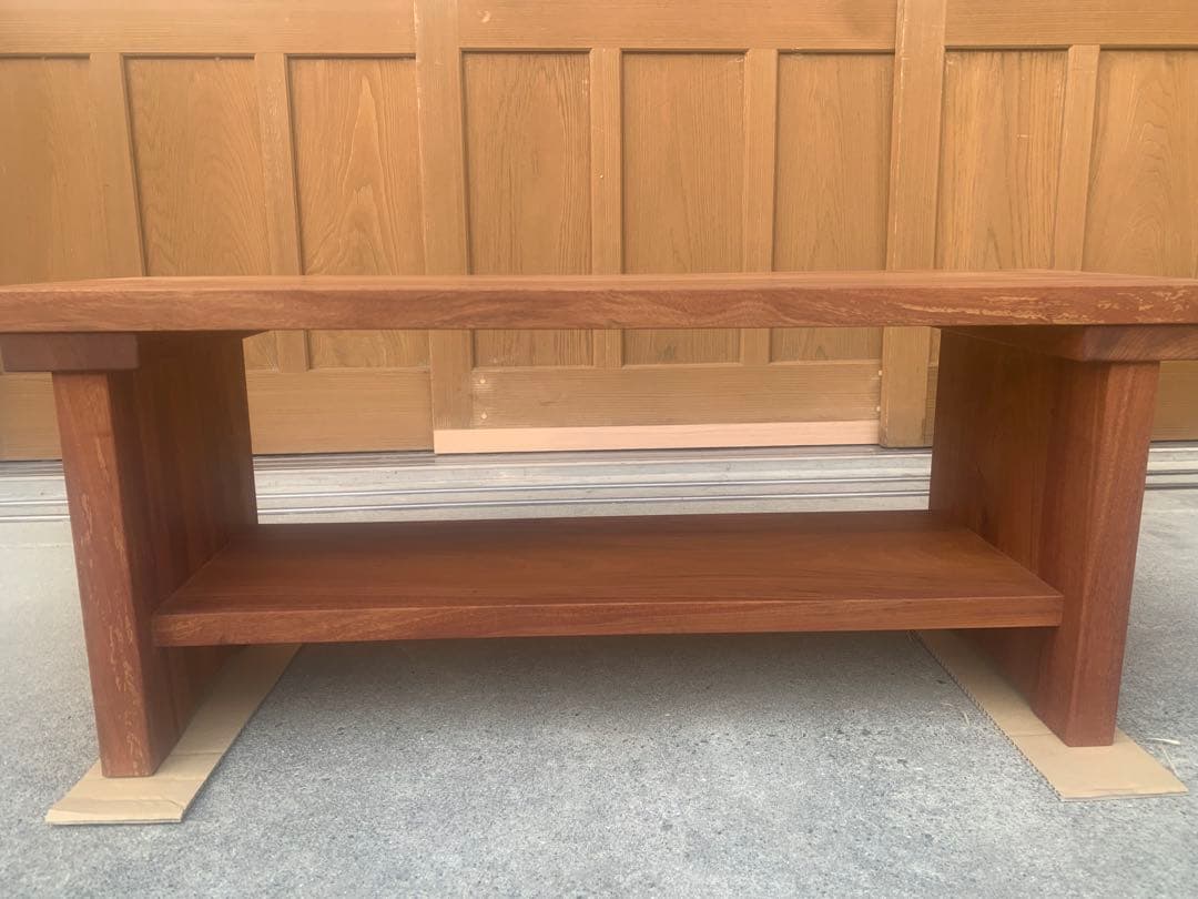 B﨓の木(タブ)サイドテーブル、TVボード、飾り棚〜重厚、高級感⤴️【MUKU】