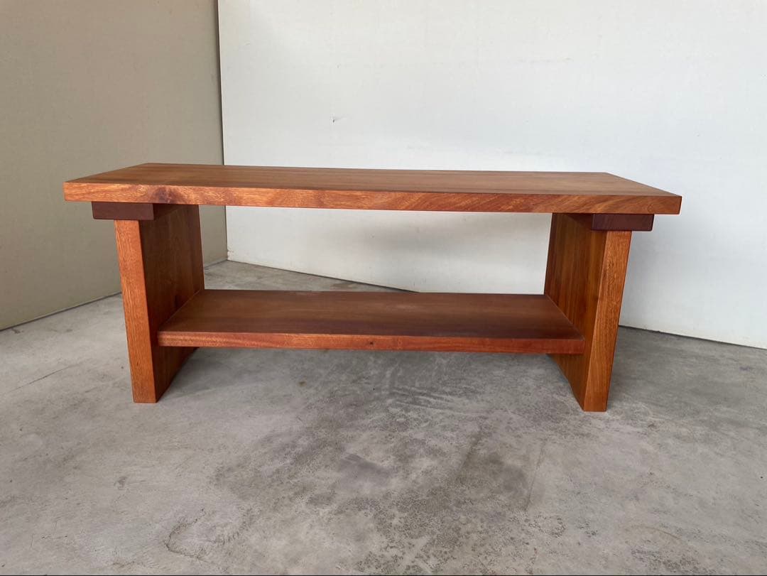 B﨓の木(タブ)サイドテーブル、TVボード、飾り棚〜重厚、高級感⤴️【MUKU】