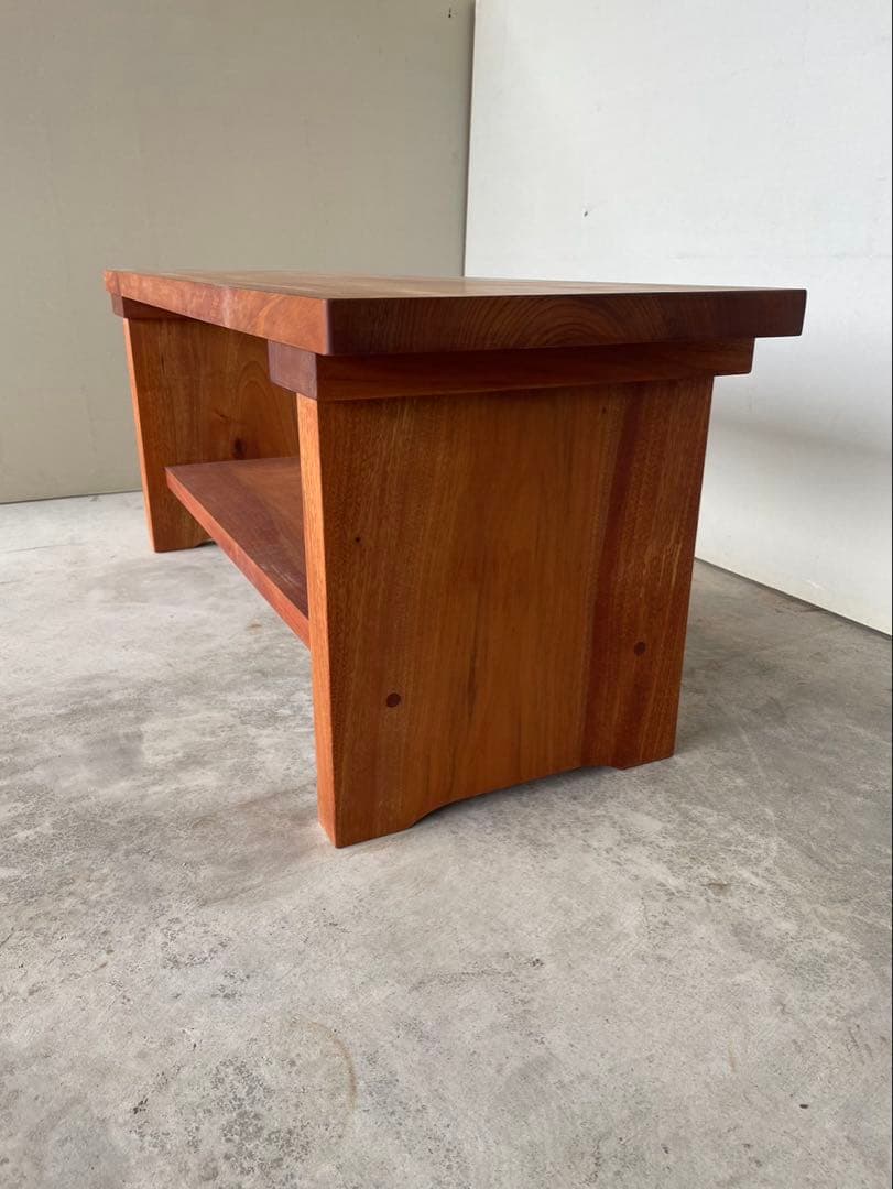 B﨓の木(タブ)サイドテーブル、TVボード、飾り棚〜重厚、高級感⤴️【MUKU】