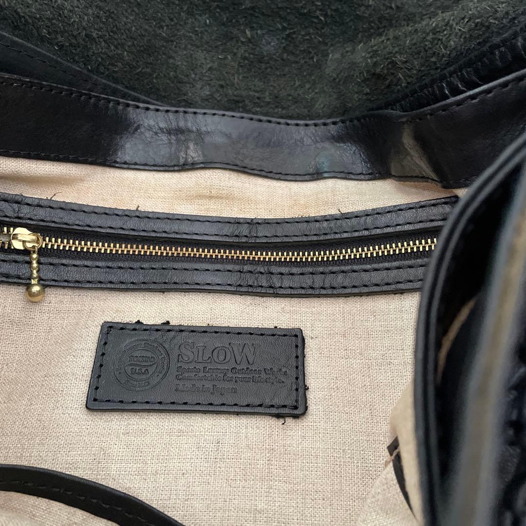 SLOWスロウ栃木レザステアレザ-ショルダ-バックハンティングポストマンRRL