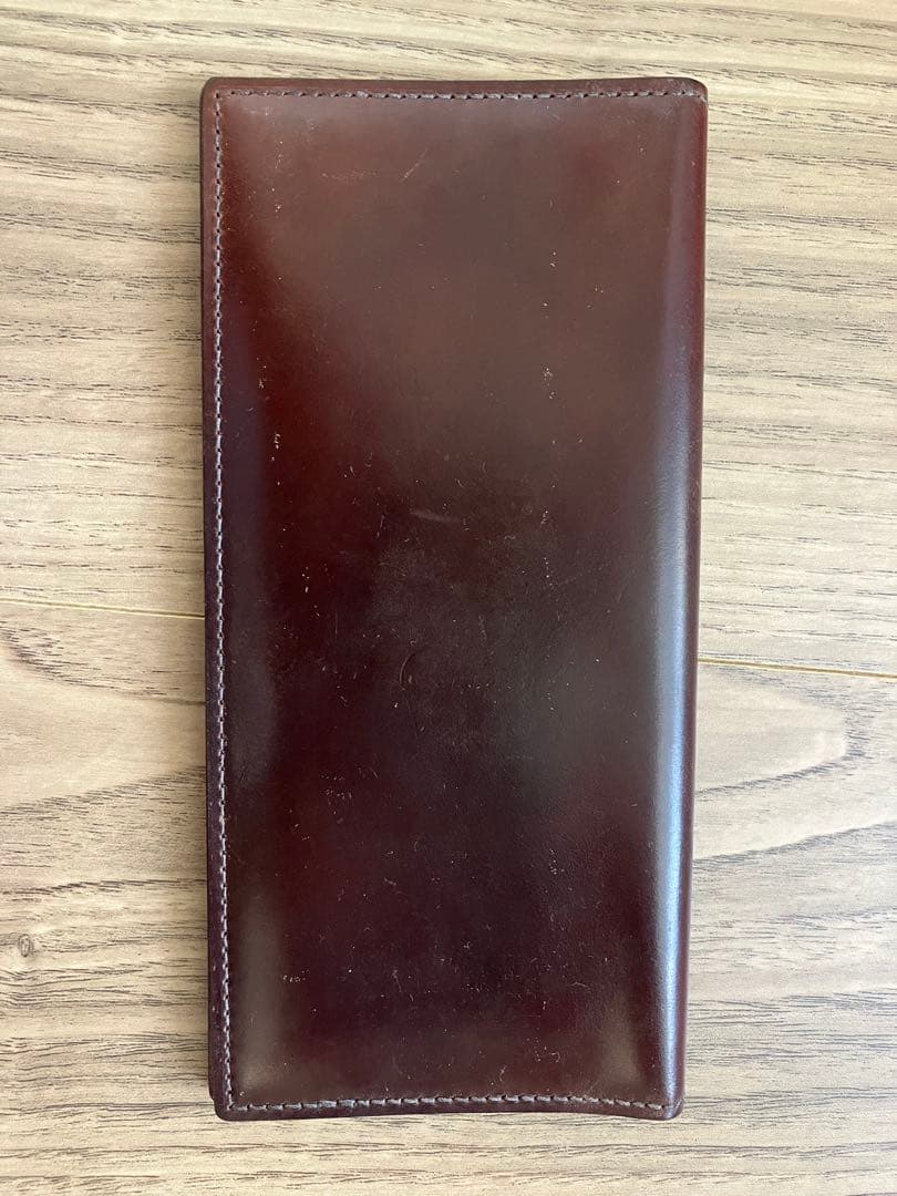 GANZO ホーウィン社 バーガンディ シェルコードバン長財布