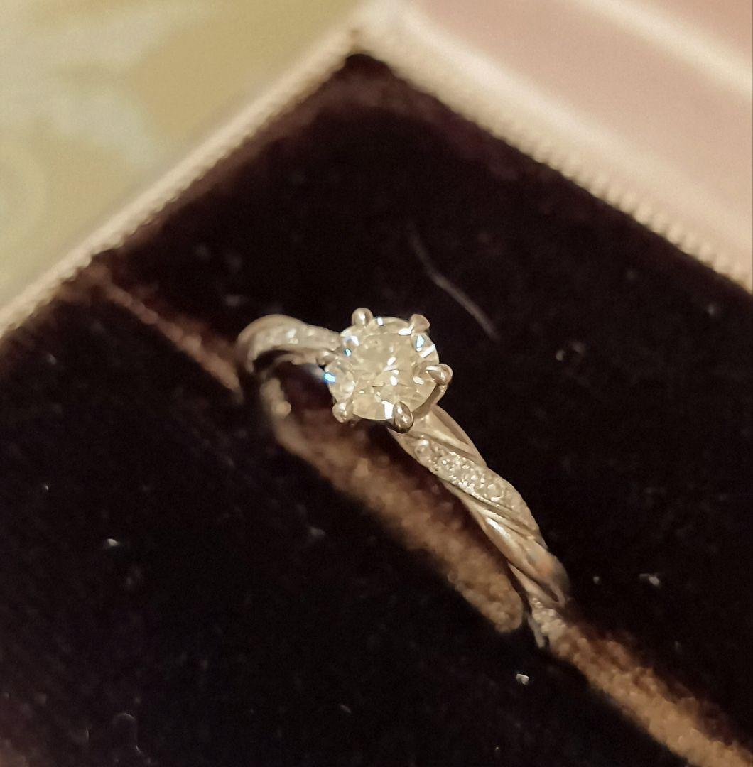 ❄銀座ダイヤモンドシライシ❄pt950 リング✨️0.312㌌鑑定書付H&C✨️