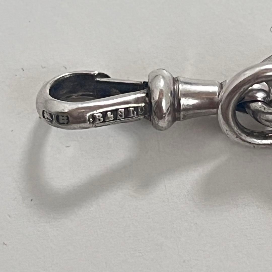 英国 イギリス ヴィンテージ 5連 チェーン ブレスレット シルバー 925