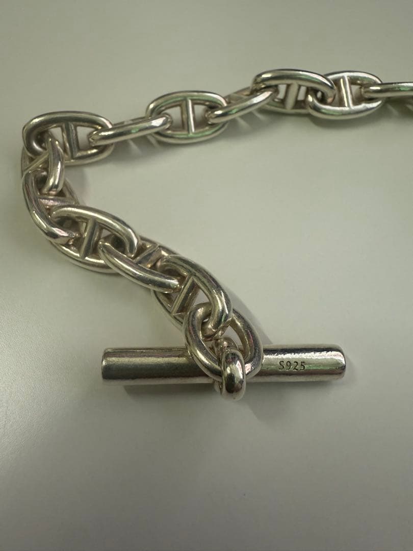 blatto 925シルバー アンカーチェーン ブレスレット 22cm
