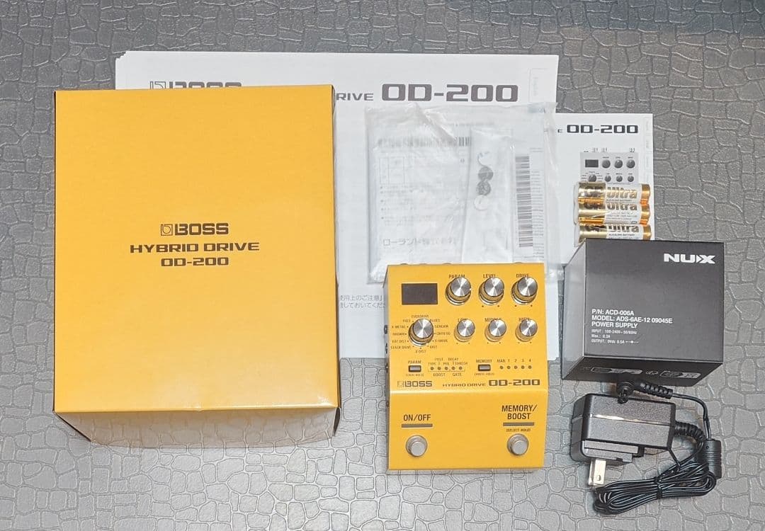 BOSS OD-200 ファームウェア最新 新品アダプター付