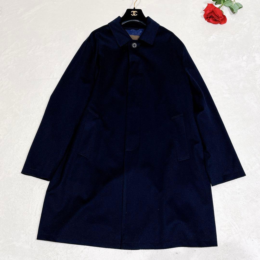 新品同様✨　マッキントッシュ　ダンケルド　ステンカラー　コート　ネイビー　44