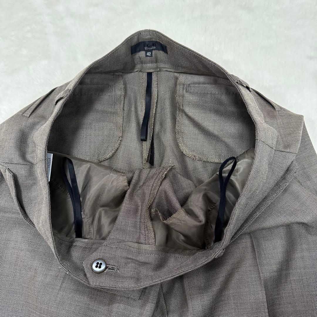 ICB　アイシービー　セットアップスーツ　パンツ　レディース　シルク　42　XL