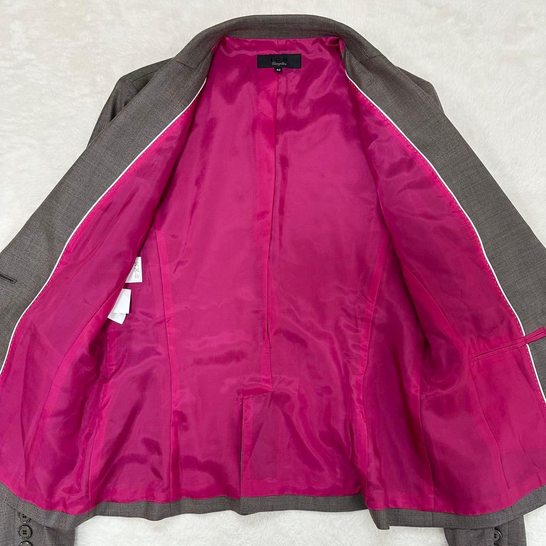 ICB　アイシービー　セットアップスーツ　パンツ　レディース　シルク　42　XL