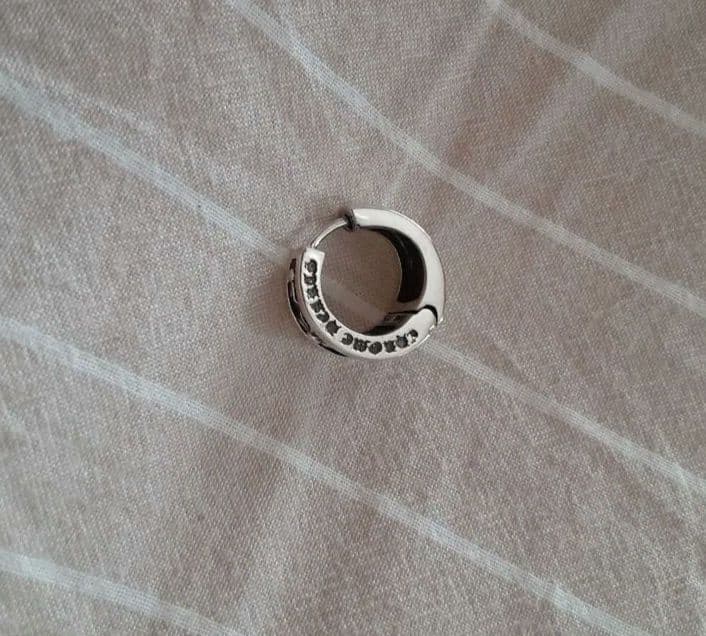 クロムハーツ NARROW V-CHX LナローV CHX シルバーピアス