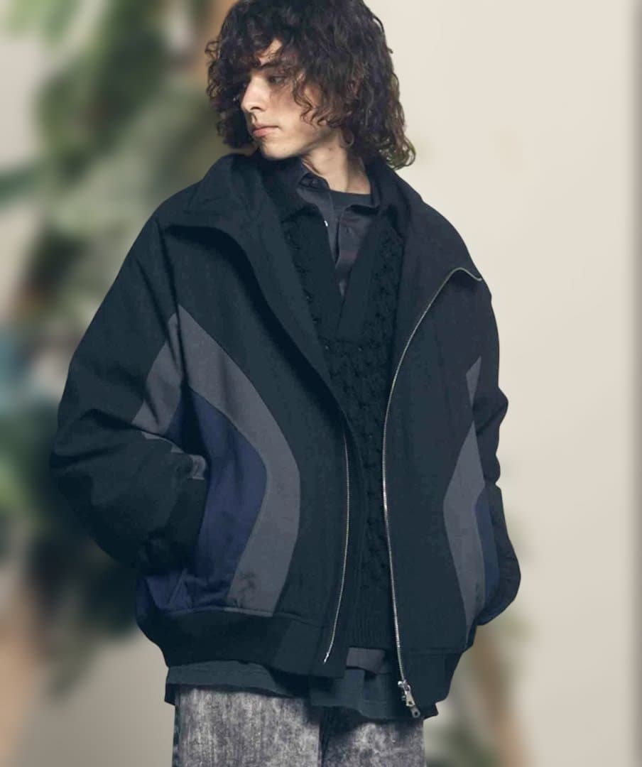 メゾンスペシャル ウールミックスプライムオーバートラックジャケット