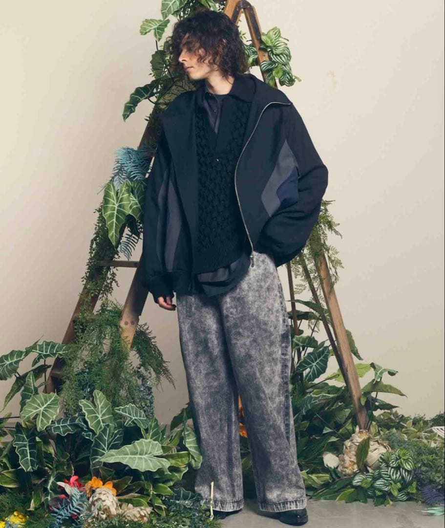 メゾンスペシャル ウールミックスプライムオーバートラックジャケット