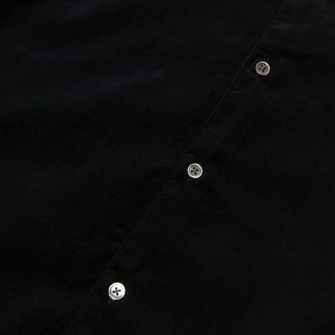 未使用タグ付き★スティーブンアラン　コーデュロイシャツ　ブラック　S