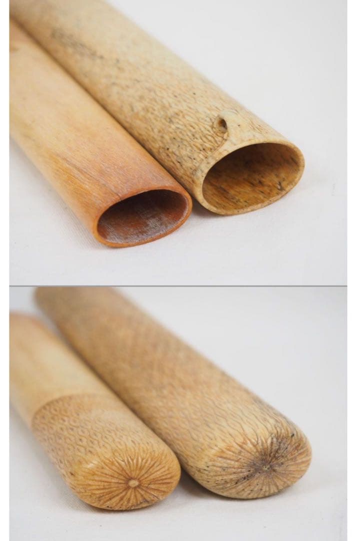 アキラ送料無料　江戸～明治期　在銘　細密彫刻煙管入れ