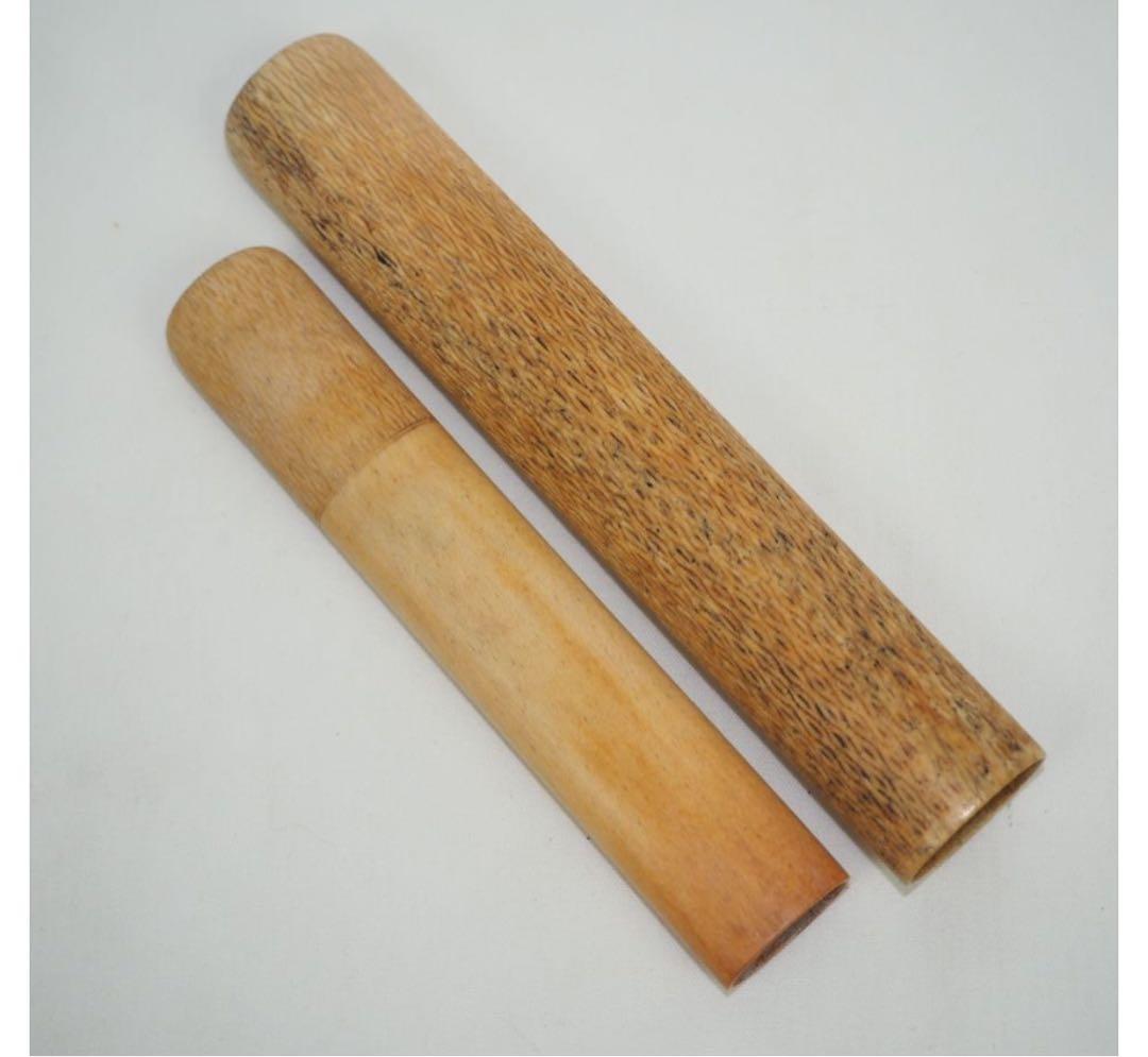 アキラ送料無料　江戸～明治期　在銘　細密彫刻煙管入れ