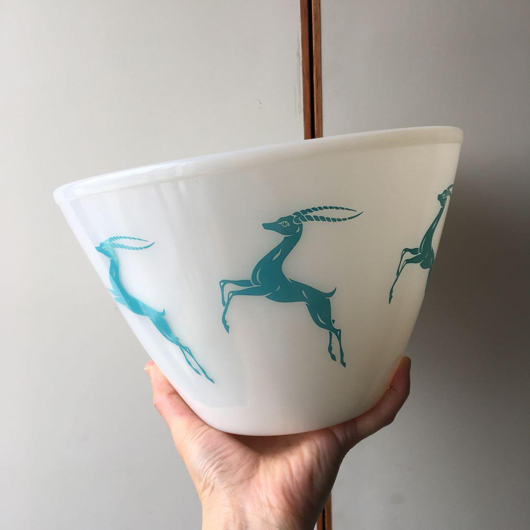 希少　Fire King ファイヤーキング ミキングボウル　ボウル　レア　ガゼル