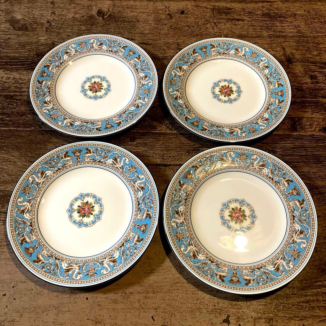 フロレンティーンプレート20.5cm 4枚セット★未使用自宅保管