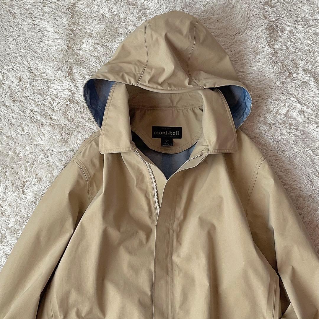 【美品】モンベル GORE-TEXコート コーデュラレインコート フーディー