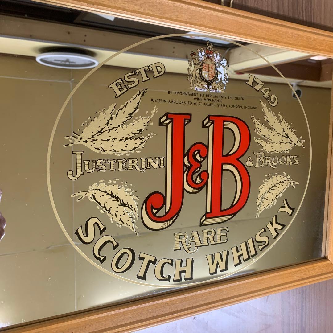ヴィンテージ　J&B SCOTCH WISKEY パブミラー
