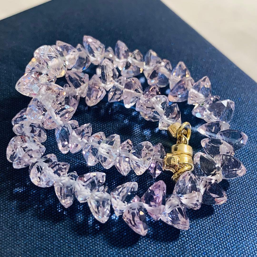 J＊K様 ブレスレット 宝石質 ローズアメジスト マグネット式