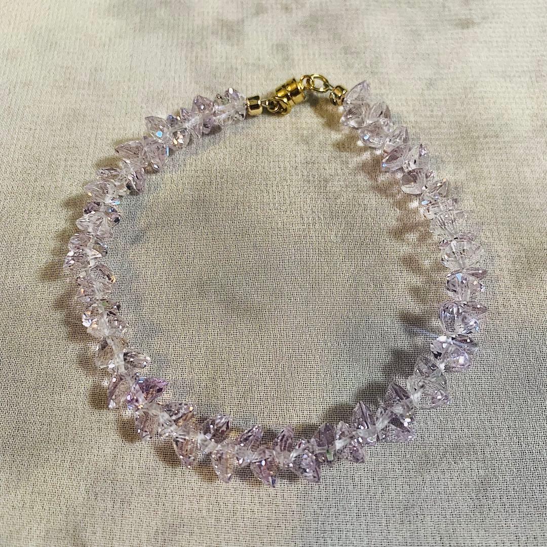 J＊K様 ブレスレット 宝石質 ローズアメジスト マグネット式