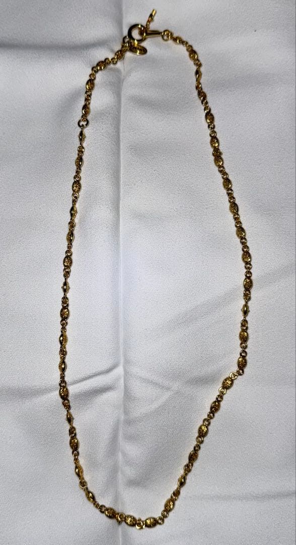 ジャスティンデイビス　TINY CROSS ゴールドフィニッシュ ネックレス