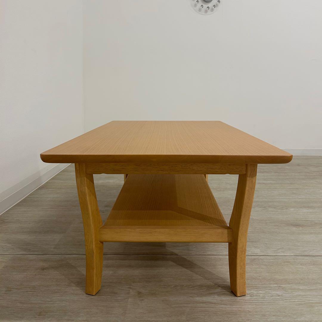 新品☆センターテーブル 北欧風 リビングテーブル 猫脚 コーヒーテーブル 中棚付