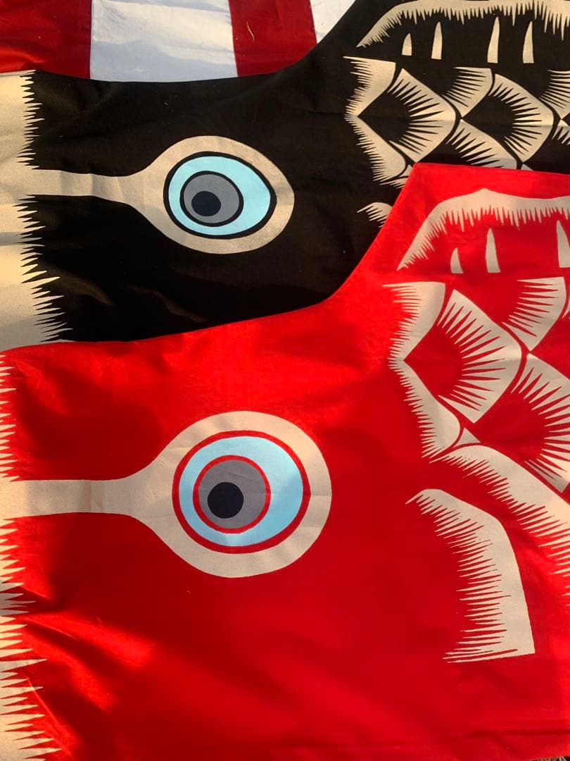 歌川広重「名所江戸百景 水道橋駿河台」手染め鯉のぼり　緑　1.5mセット鯉のぼり