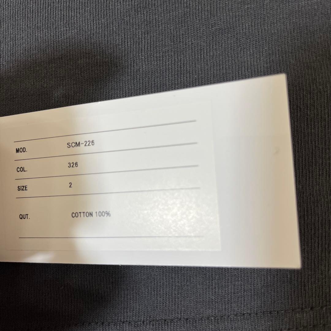 sacai L/S T-Shirt ロンT チャコールグレー サイズ2