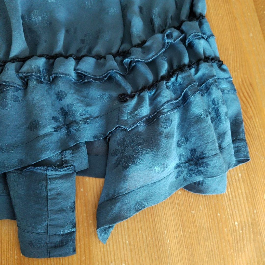 トリココムデギャルソン 丸襟アシンメトリー半袖ブラウスサイズM AD2016