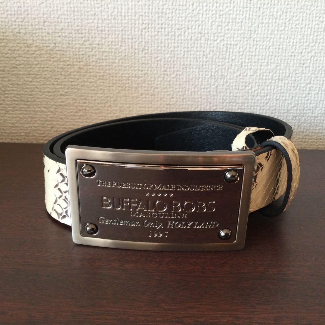 BUFFALO BOBS スネークスキン 柄ベルト
