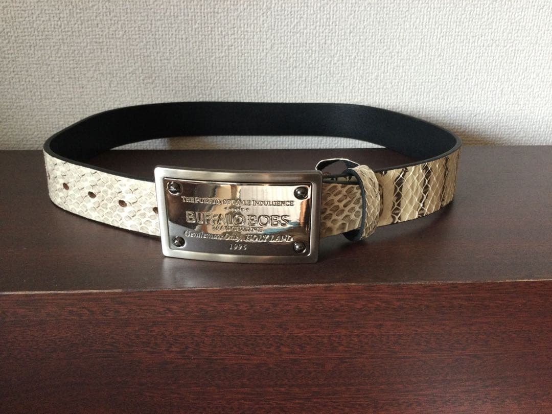 BUFFALO BOBS スネークスキン 柄ベルト