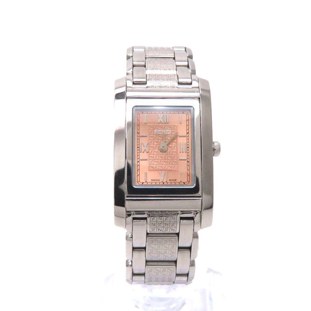 ☆極美品 7600L FENDI フェンディ 時計 ループ 回転 ピンク