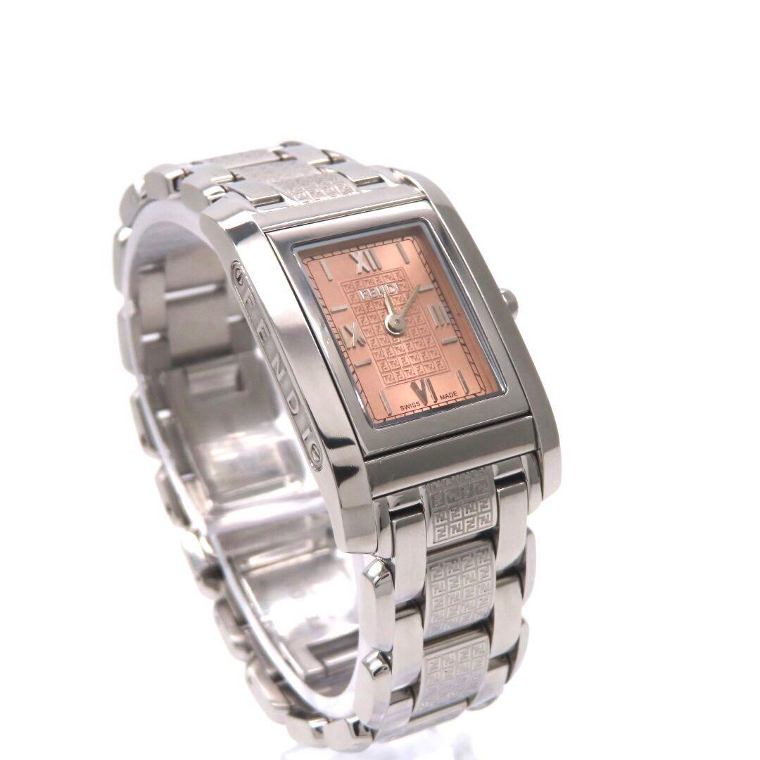☆極美品 7600L FENDI フェンディ 時計 ループ 回転 ピンク