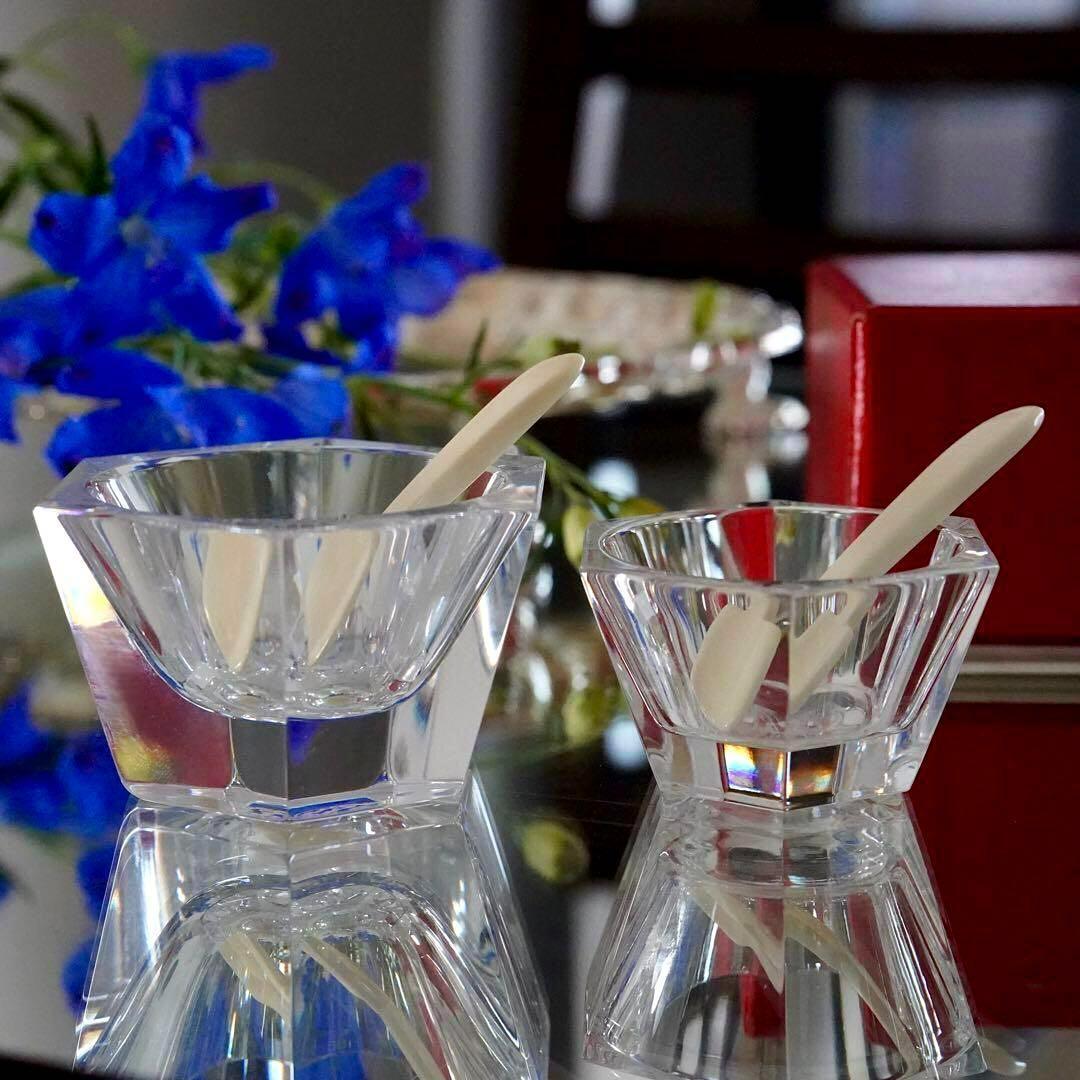 美品★オールド バカラ アルクール ミズーリ ソルト＆ペッパー 塩胡椒入れ 希少