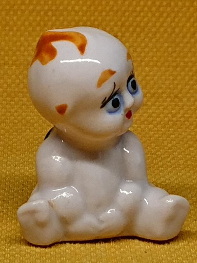 人形　キューピー　天使　陶器　置物　インテリア　工芸品　美術品　A2737