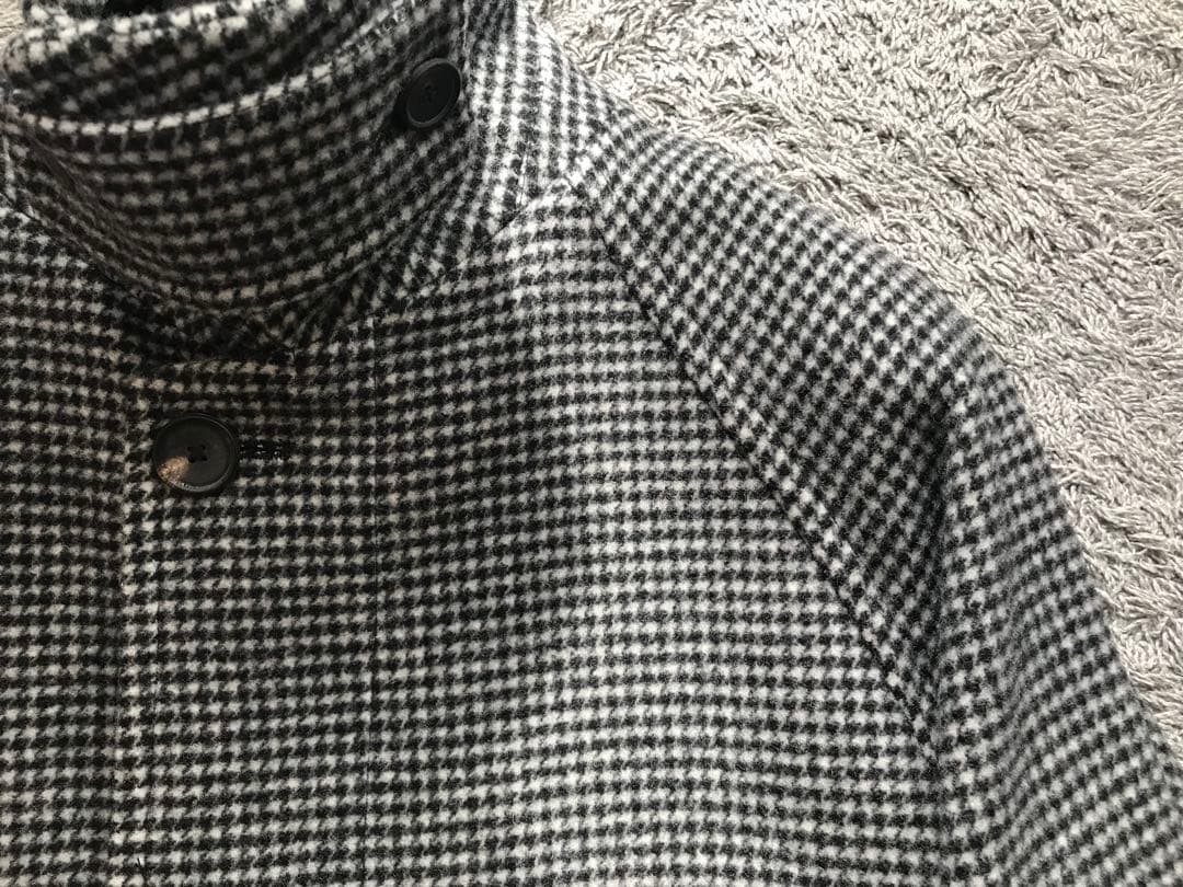 ユナイテッドアローズ 千鳥柄バルカラーコート