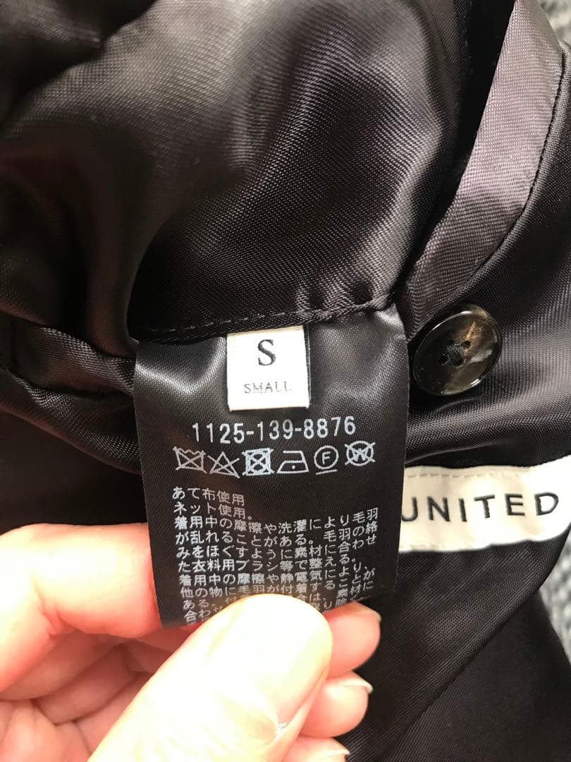 ユナイテッドアローズ 千鳥柄バルカラーコート