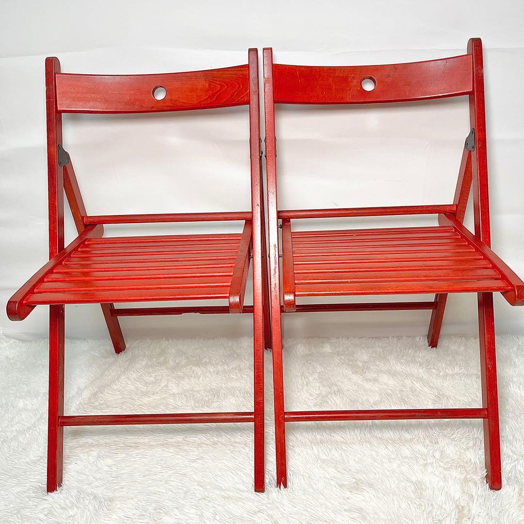 IKEA イケア TERJE テリエ 折りたたみチェア 4脚セット