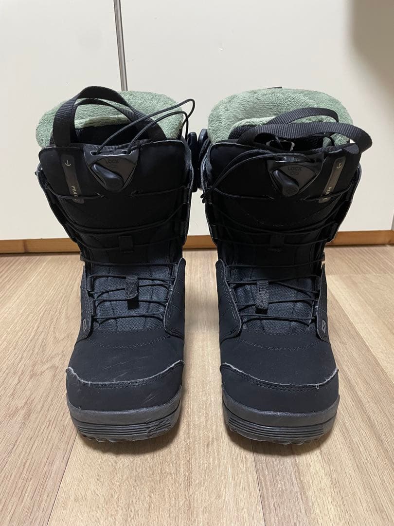 SALOMON スノーボードブーツ 黒　レディース　22.5cm