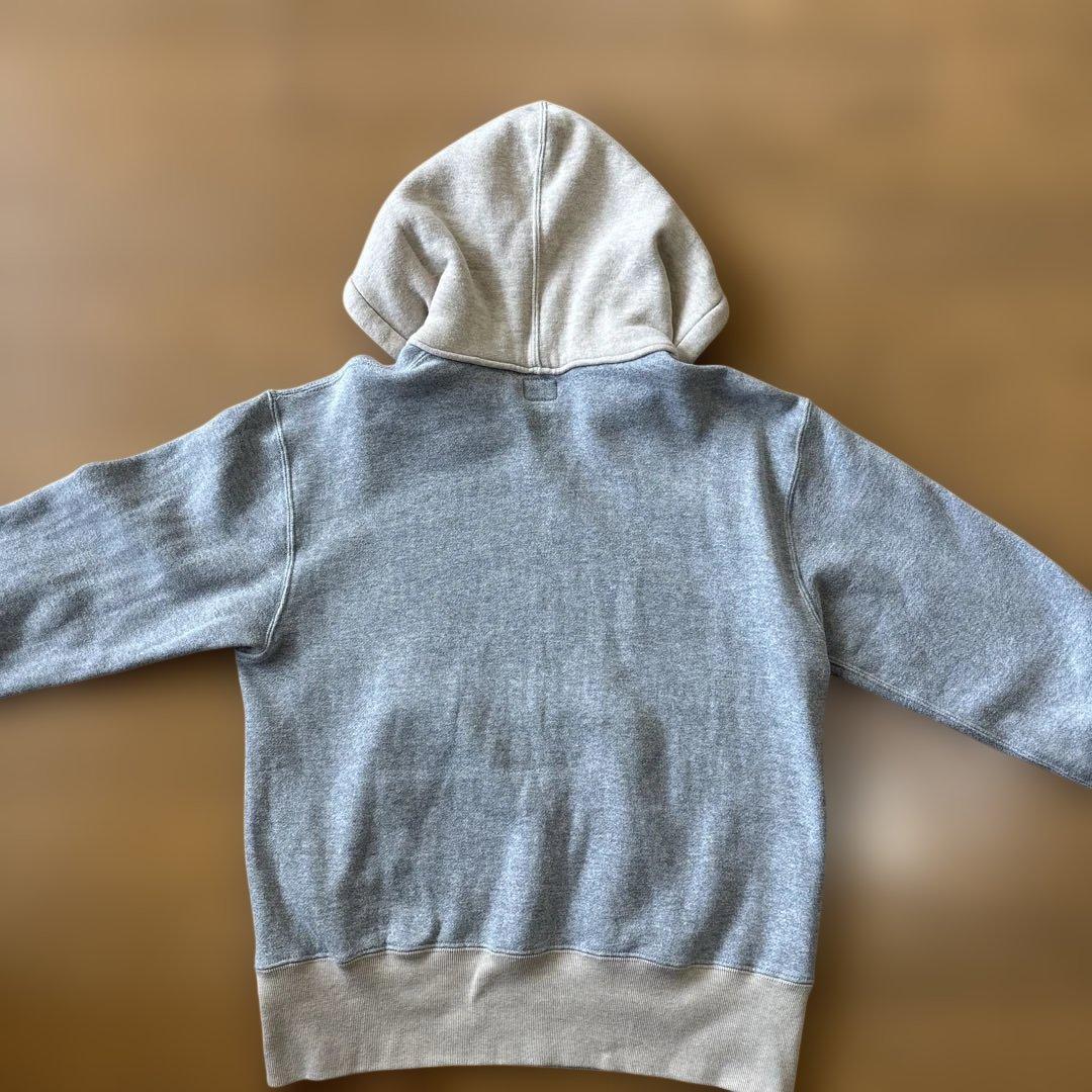 美品クッシュマン ヴィンテージレプリカ 両V ツートンプルオーバー後付けパーカー