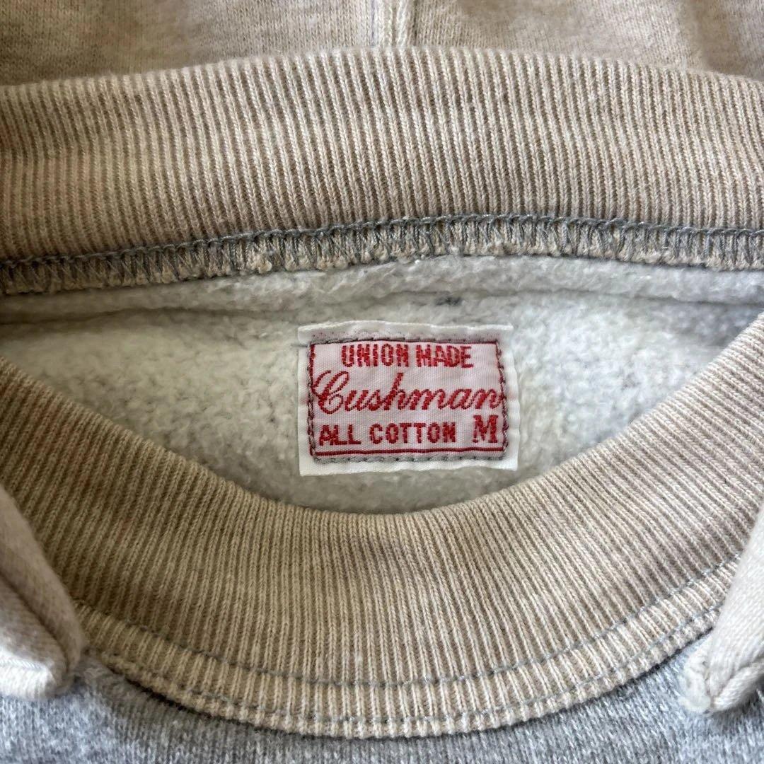 美品クッシュマン ヴィンテージレプリカ 両V ツートンプルオーバー後付けパーカー